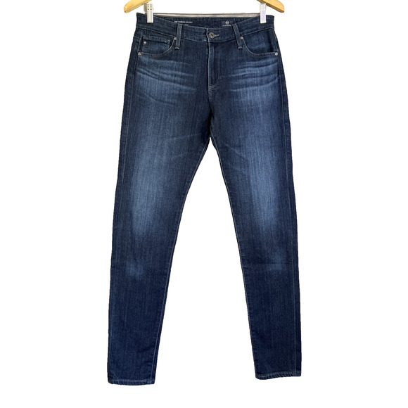 AG Adriano Goldschmied Jeans Women 28 Blue Farrah High Rise Skinny Stretch Denim - Picture 1 of 14